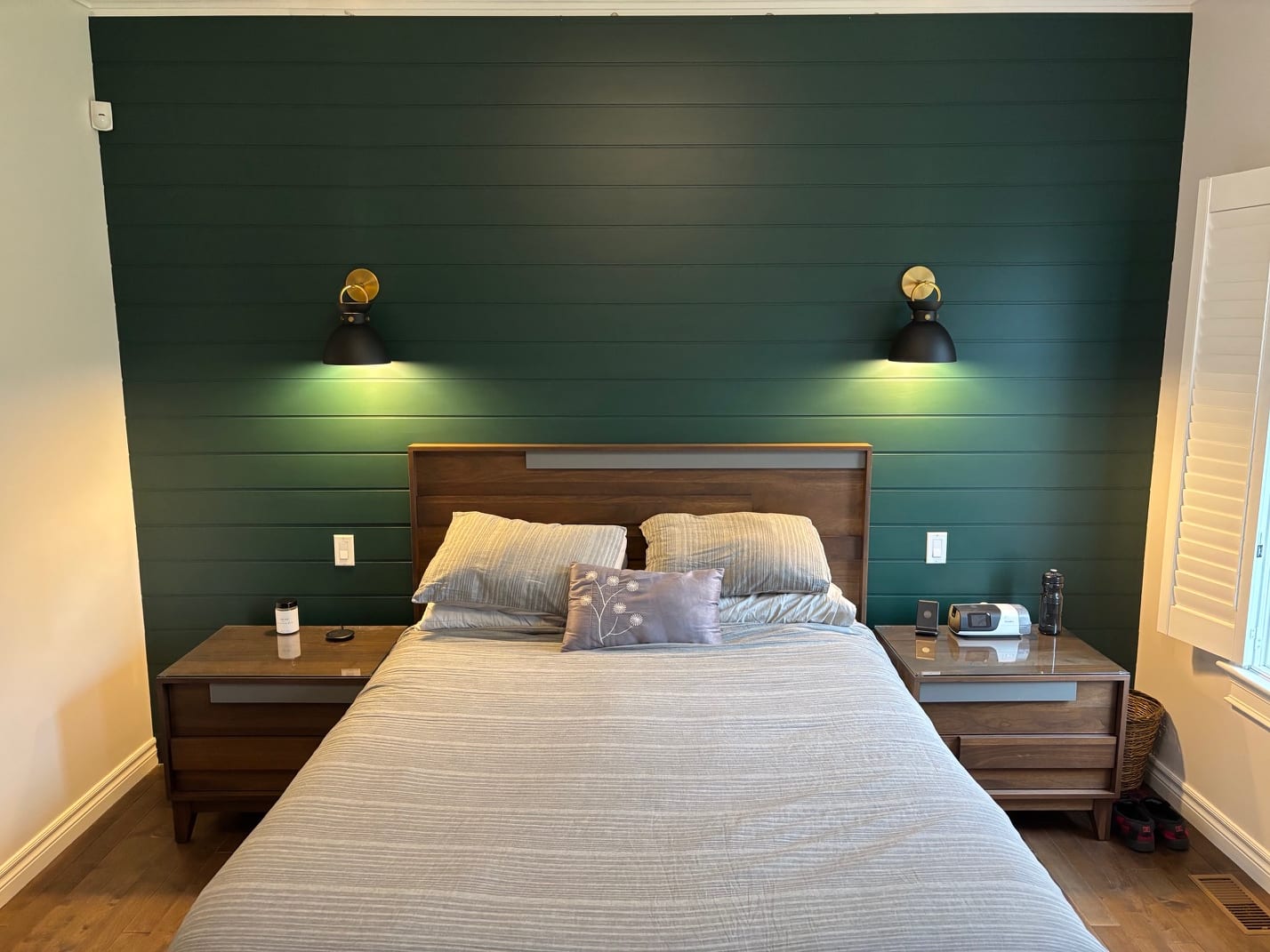 Chambre, mur d'accent