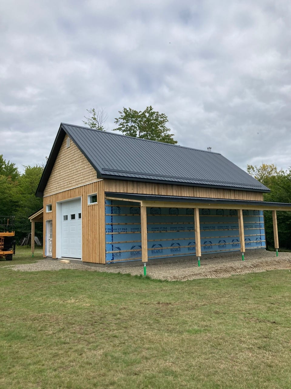 Garage en construction
