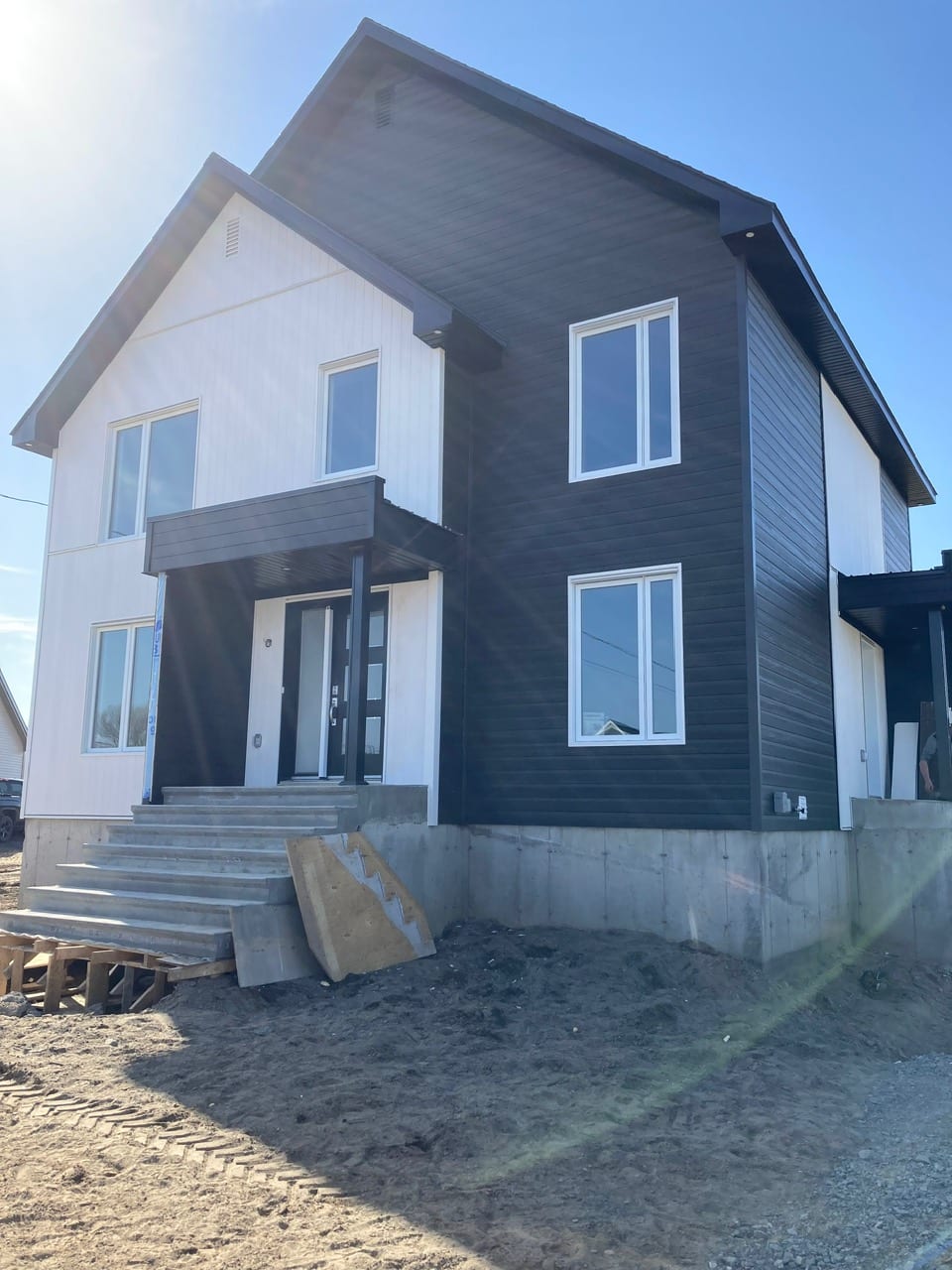 Maison neuve, finition en cours